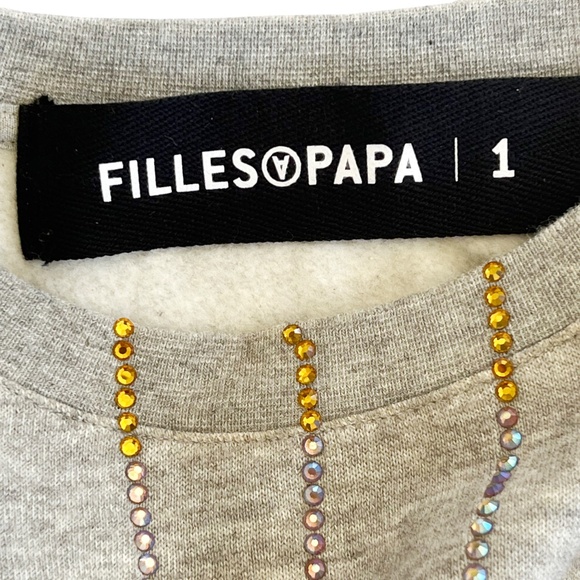 FILLES A PAPA Rainbow Crystal Top and Jogger Pant Set - Picture 11 of 16